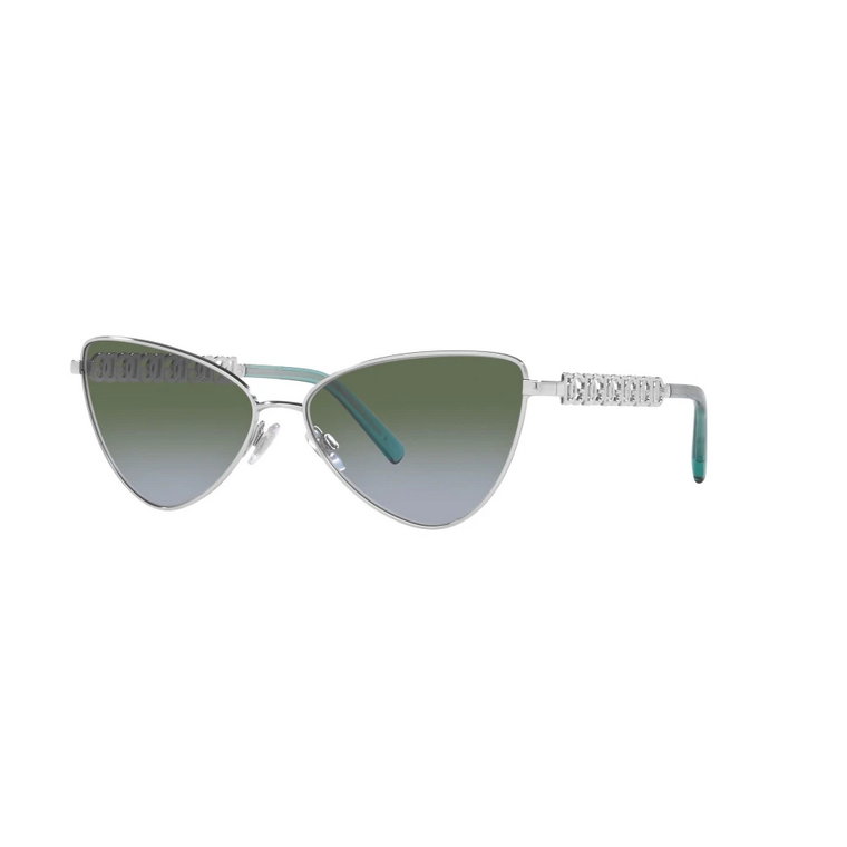 Srebrne/Zielone Okulary przeciwsłoneczne Dolce & Gabbana