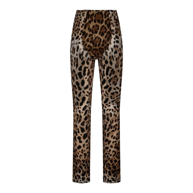 Spodnie w stylu Leopard Print Dolce & Gabbana