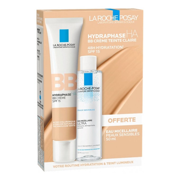 La Roche-Posay Hydraphase HA BB Crème SPF15 40 ml + Eau Micellaire 50 ml | Zestaw prezentowy