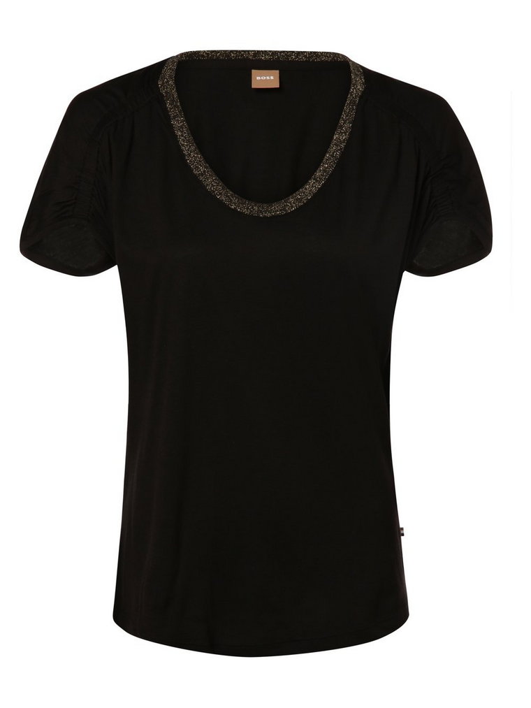 BOSS - T-shirt damski  C_Ecielle, czarny