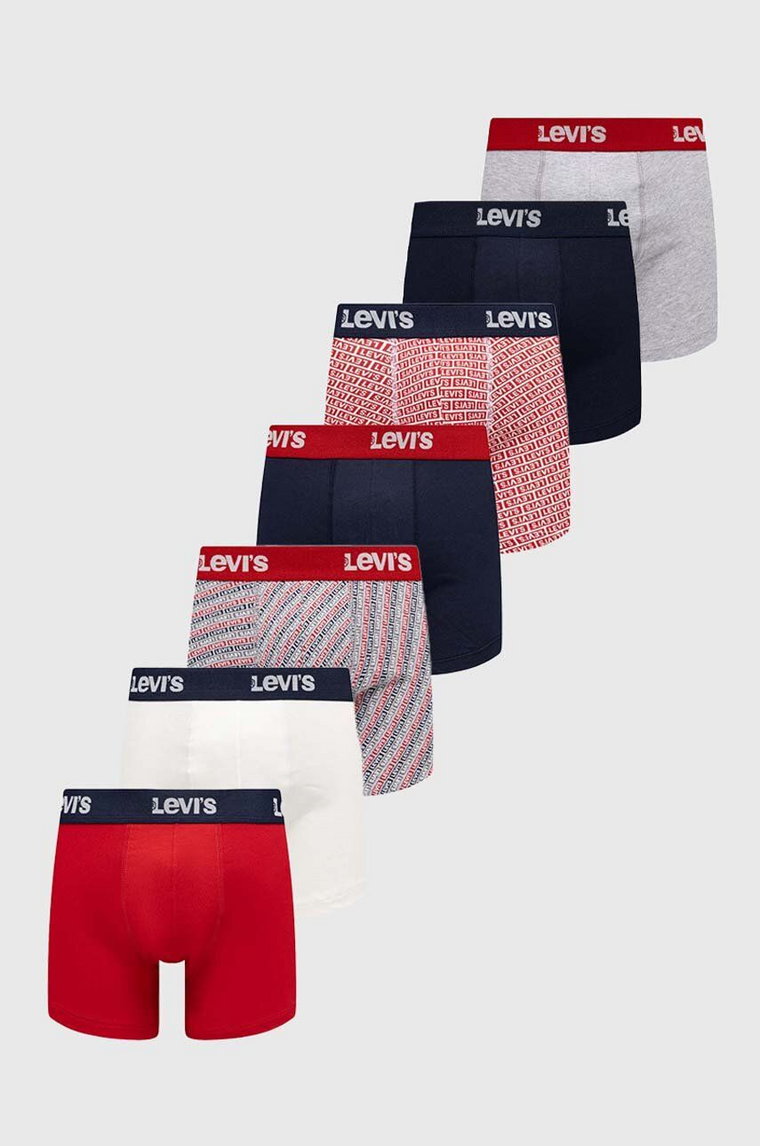 Levi's bokserki 7-pack męskie kolor granatowy