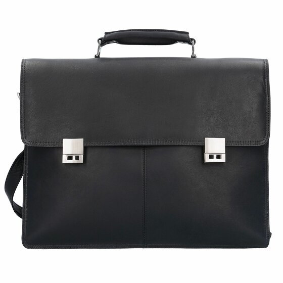 Harold's Country Briefcase II Leather 41 cm Komora na laptopa schwarz