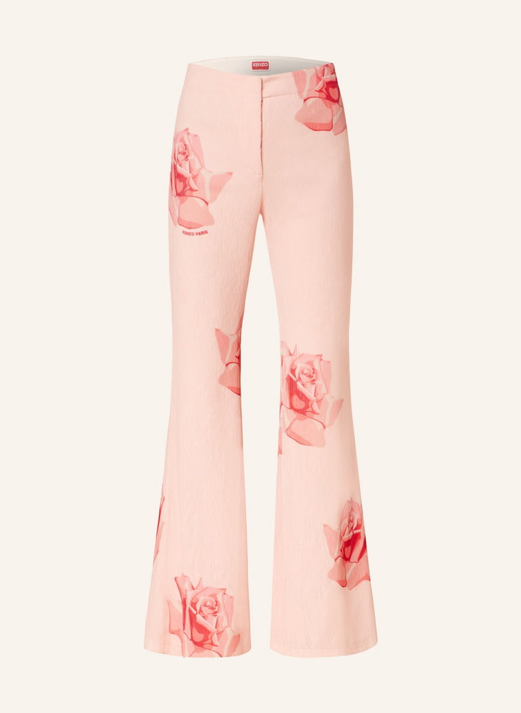 Kenzo Spodnie Plisowane rosa