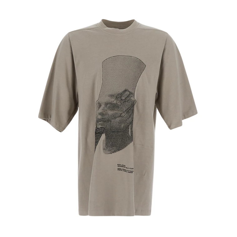 Jumbo Bawełniany T-Shirt Rick Owens