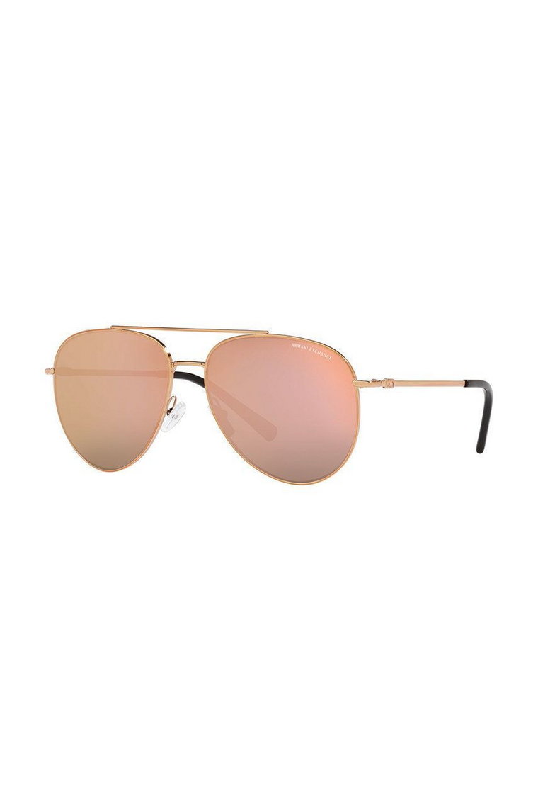Armani Exchange okulary przeciwsłoneczne męskie kolor brązowy 0AX2043S