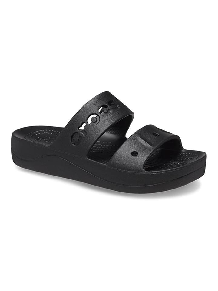 Crocs Klapki "Baya Platform" w kolorze czarnym