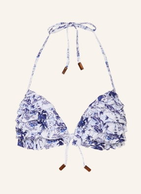 Vilebrequin Góra Od Bikini Push-Up Riviera Fleurly weiss