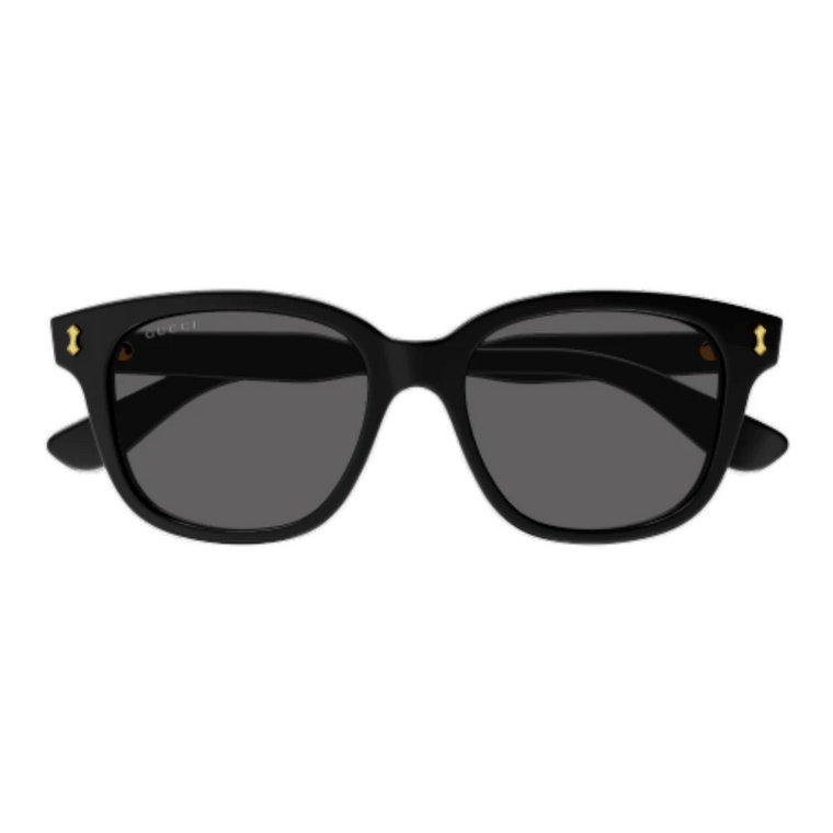 Stylowe Okulary Przeciwsłoneczne Męskie, Czarne/Szare, Oprawki z Bioacetatu Gucci