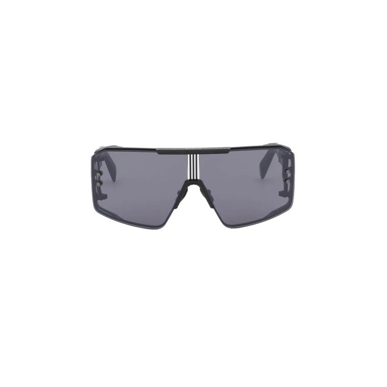 Titaniumowe okulary przeciwsłoneczne z maską Balmain