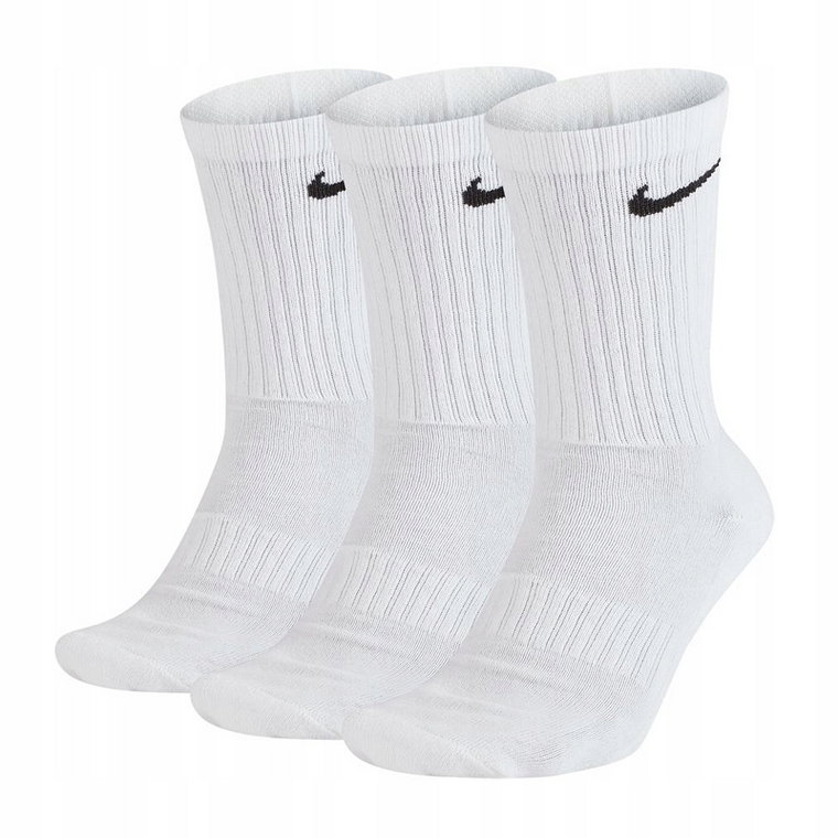 Nike Skarpety Długie Everyday r.34-38 Białe 3PAK