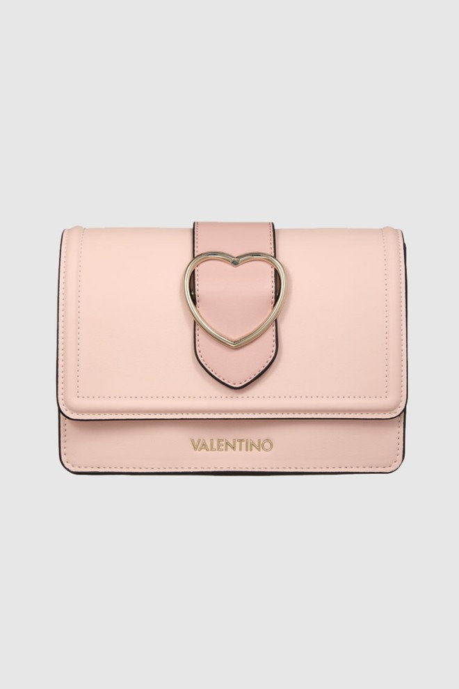 VALENTINO Różowa torebka z sercem sery satchel