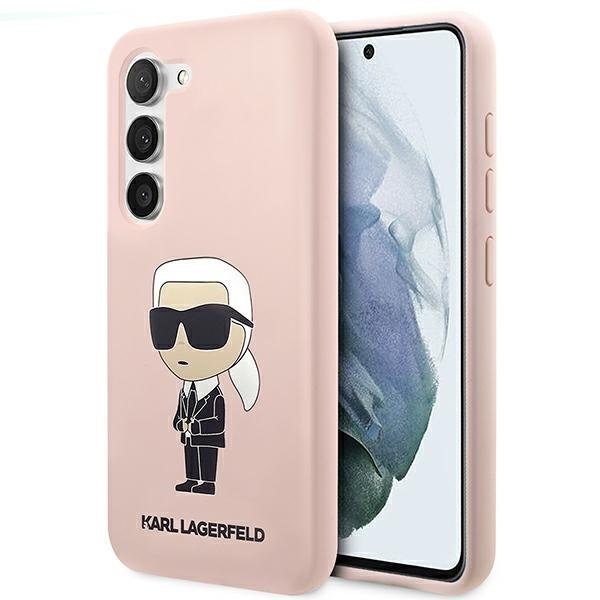 Karl Lagerfeld KLHCS23MSNIKBCP S23+ S916 hardcase różowy/pink Silicone Ikonik