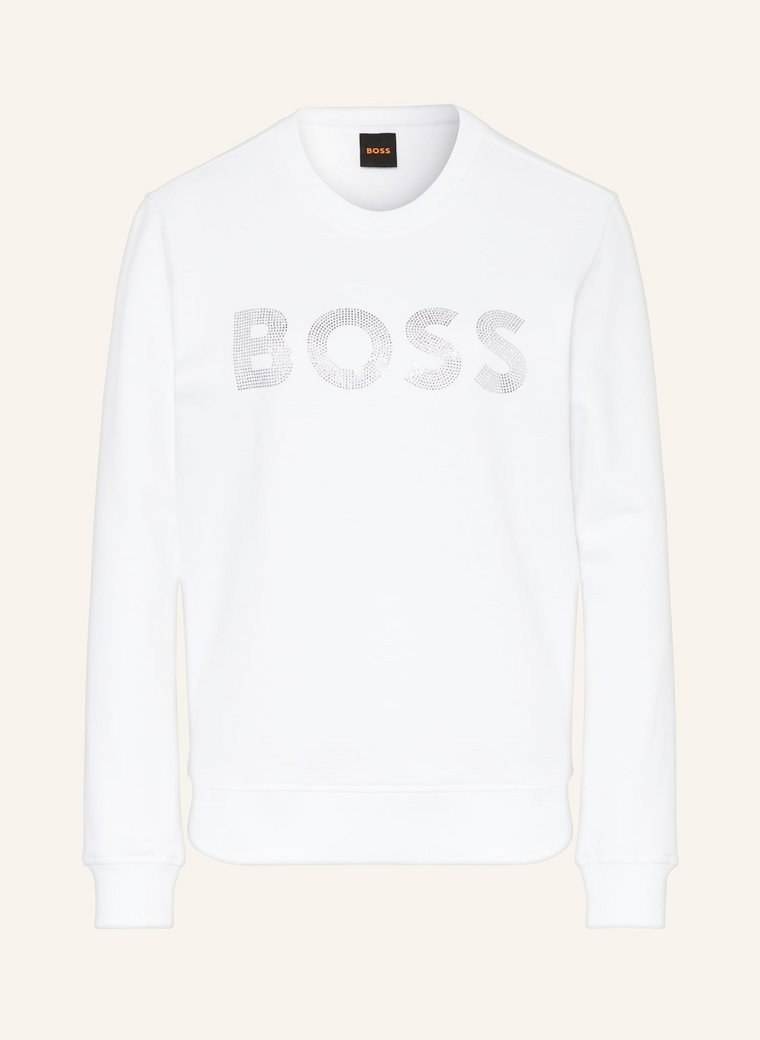 Boss Bluza Nierozpinana Ebossa Z Ozdobnymi Kamykami weiss