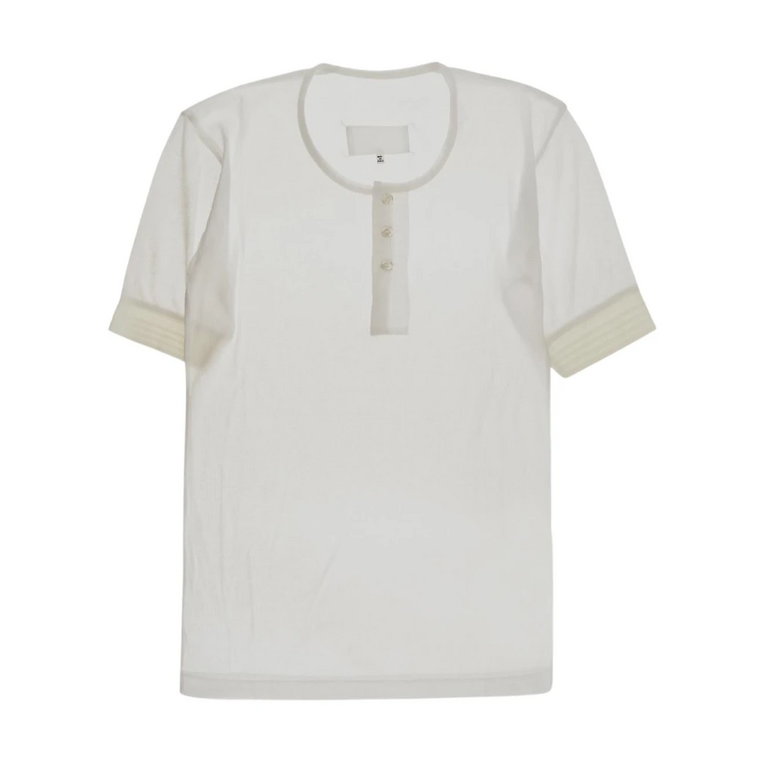 Elegancka Buttoned T-Shirt Maison Margiela