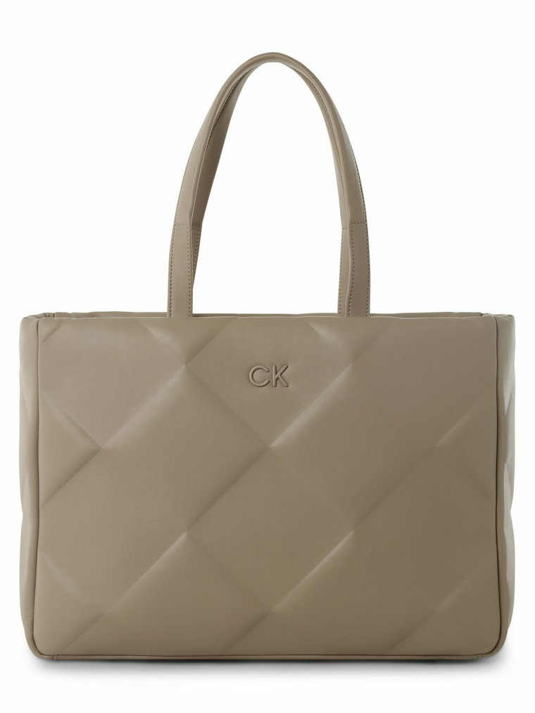 Calvin Klein - Damska torba shopper, beżowy