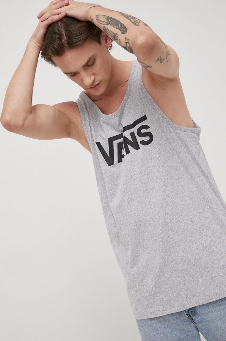 Vans t-shirt męski kolor szary