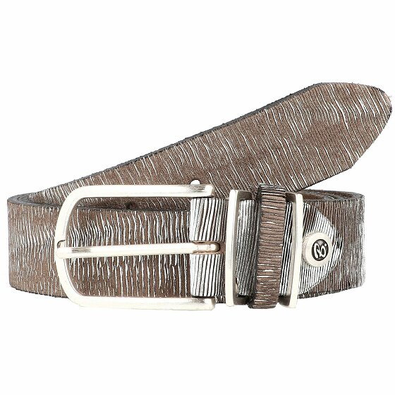 b.belt Fashion Basics Cuno Belt Leather silbermetallic 80 cm