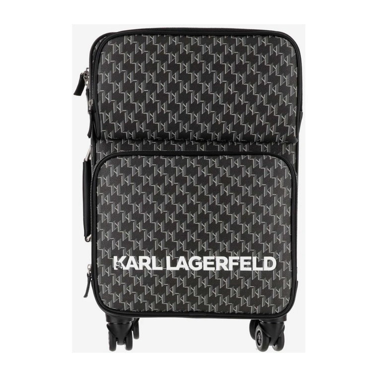 Torba na kółkach z dwoma zamkami błyskawicznymi Karl Lagerfeld