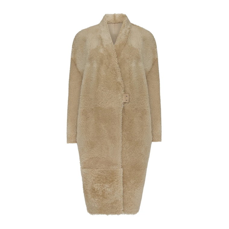 Alma - Cream Shearling Coat Vespucci by VSP