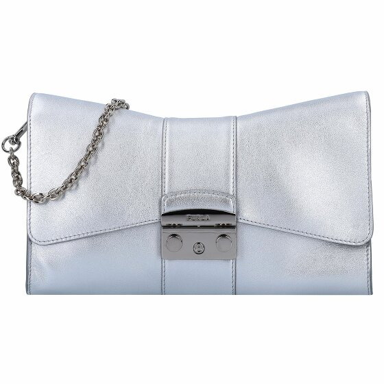 Furla Metropolis Torba na ramię Skórzany 27 cm color silver