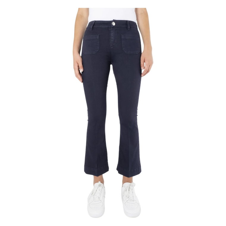 Francoise Flared Jeans z Logo Seafarer