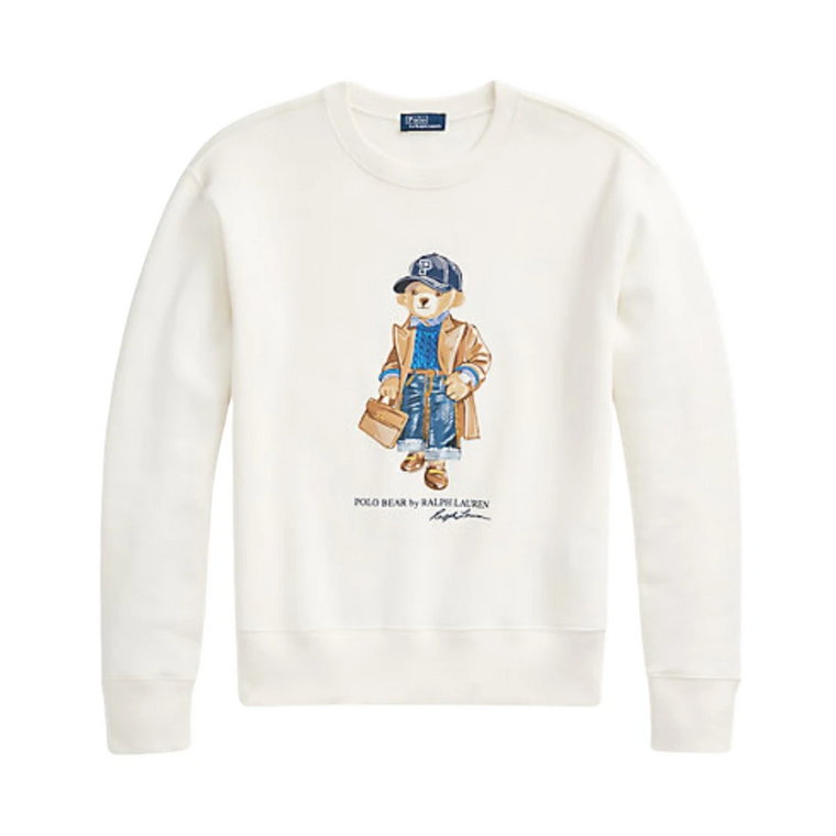 Luźny Sweter z Okrągłym Dekoltem i Polo Bear Polo Ralph Lauren