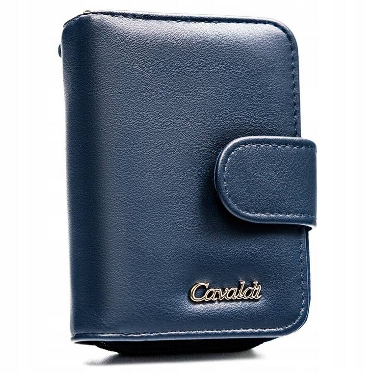 Klasyczny, pojemny portfel damski ze skóry ekologicznej - 4U Cavaldi