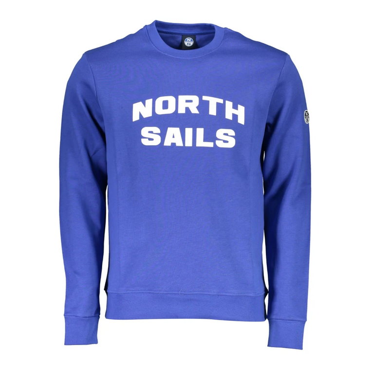 Niebieski Sweter z Nadrukiem North Sails