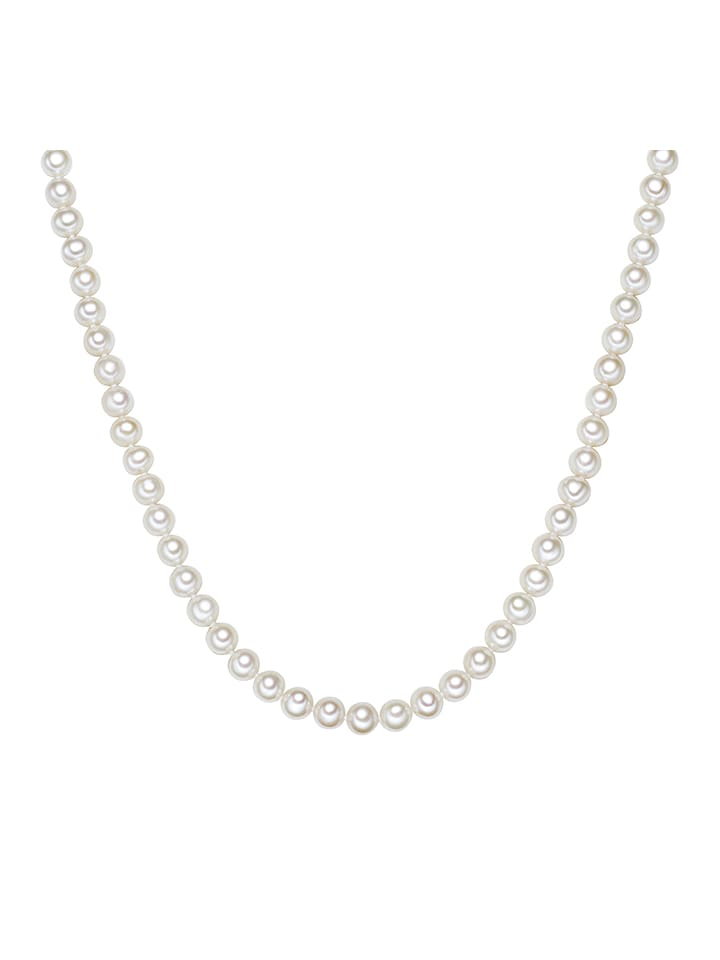 The Pacific Pearl Company Naszyjnik perłowy w kolorze białym - dł. 42 cm