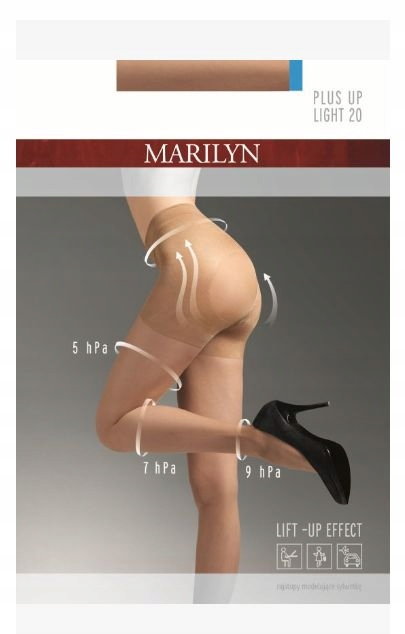 Rajstopy Marilyn Modelujące Visone Plus Up 20 4