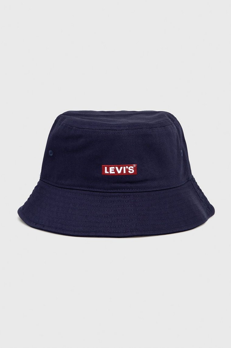 Levi's Kapelusz kolor granatowy bawełniany D6249.0002-17