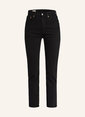 Levi's Jeansy 7/8 501 Crop schwarz