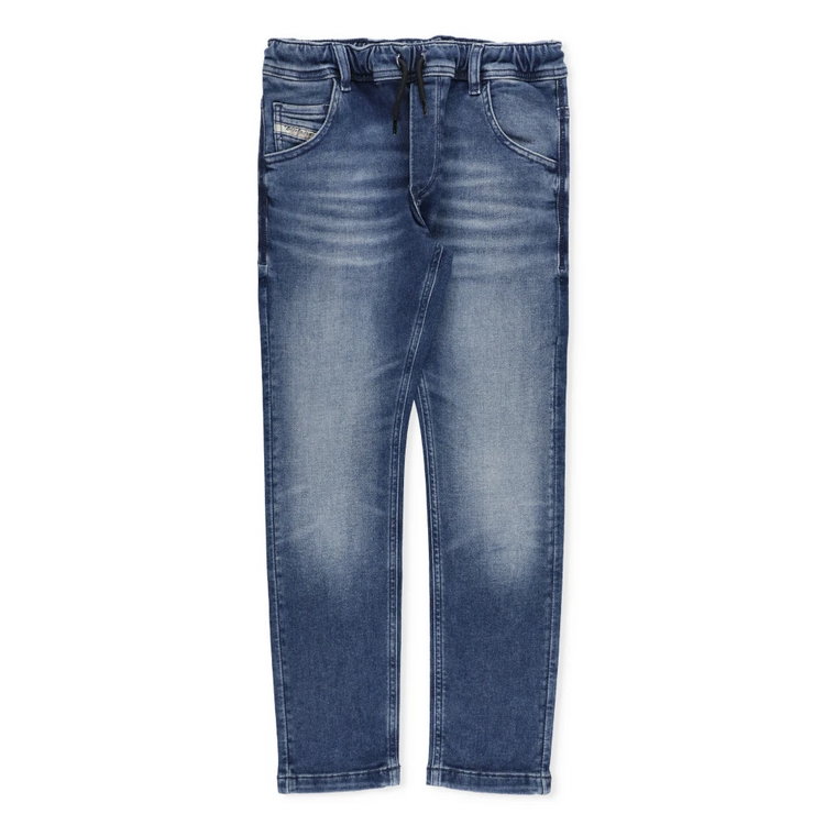 Niebieskie Bawełniane Jeansy dla Chłopców Diesel