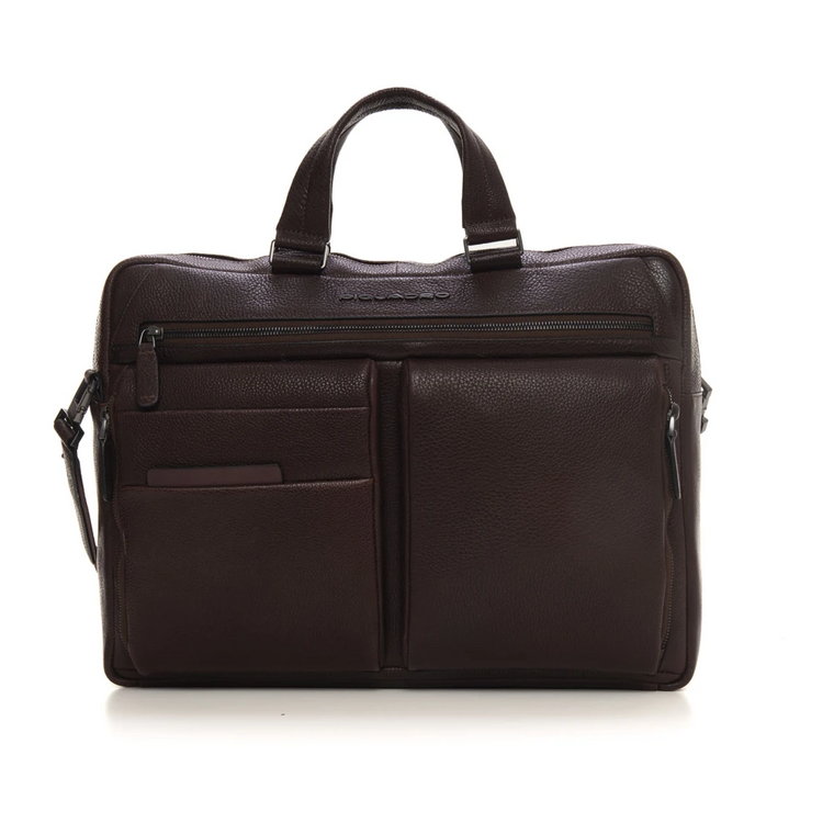 Leather satchel Piquadro