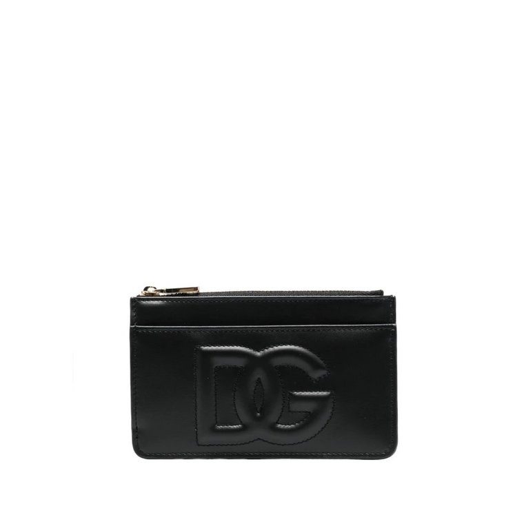 Czarny portfel z miejscami na karty i kieszonką na monety Dolce & Gabbana