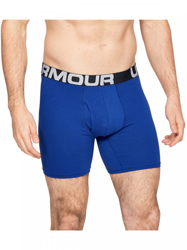 Męska bielizna treningowa UNDER ARMOUR Charged Cotton 6in 3 Pack - niebieski