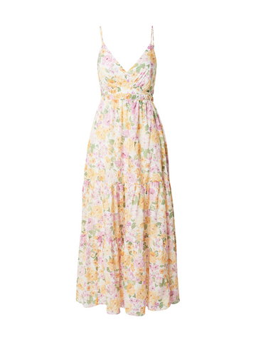 Forever New Sukienka 'Seraphina'  kremowy / żółty / jasnozielony / fioletowy