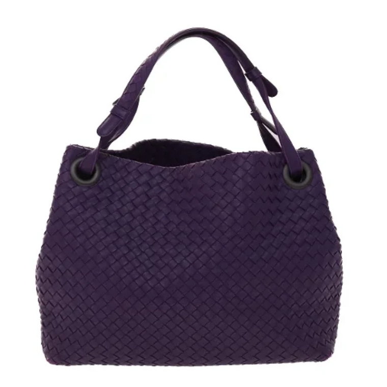 Pre-owned Lilla Skórzana Torba na Ramię Bottega Veneta Vintage