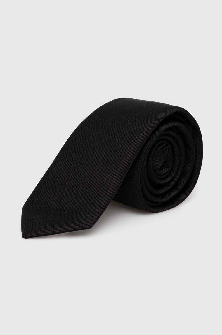 HUGO krawat kolor czarny 50503476
