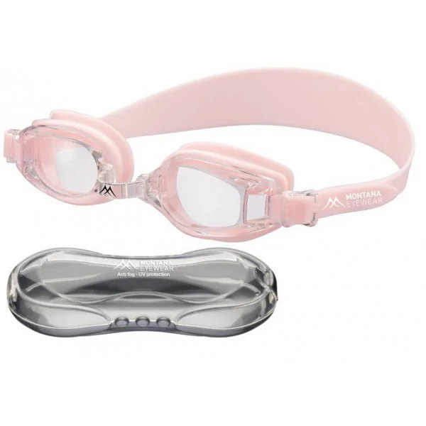 Okulary pływackie damskie młodzieżowe MONTANA MG1B, kolor różowy