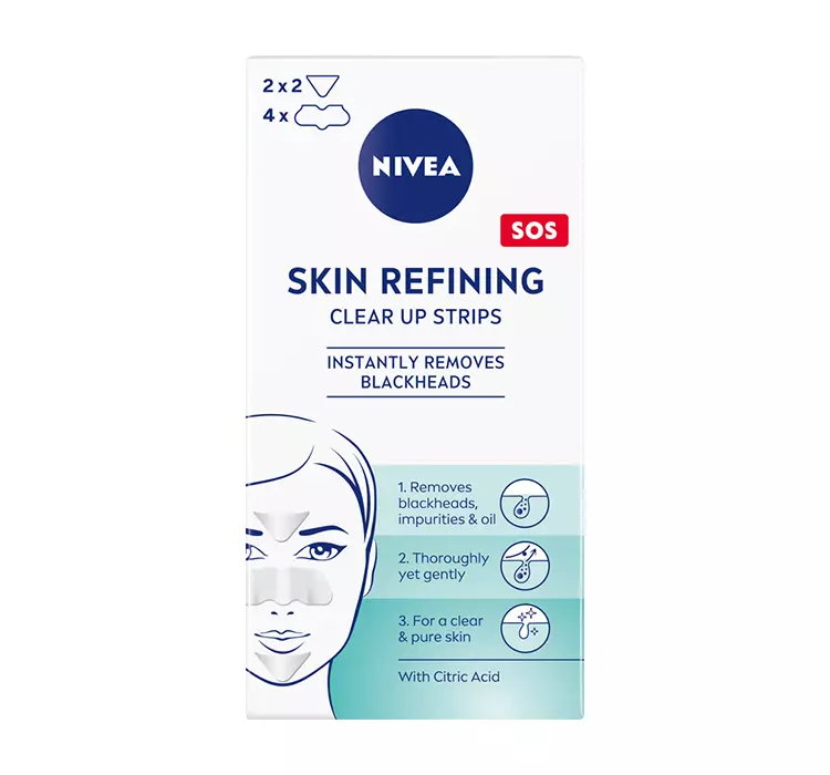 NIVEA SKIN REFINING PLASTRY OCZYSZCZAJĄCE PRZECIW ZASKÓRNIKOM 6 SZTUK