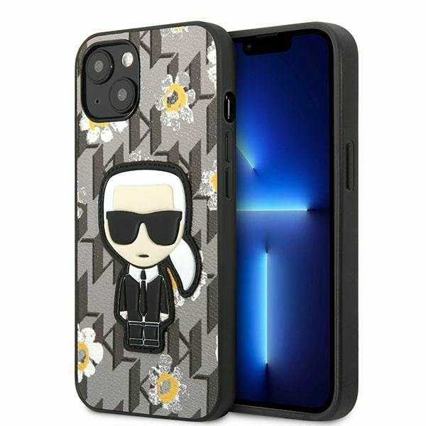 Karl Lagerfeld KLHCP13SPMNFIK1 iPhone 13 mini 5,4" szary/grey Flower Ikonik Karl