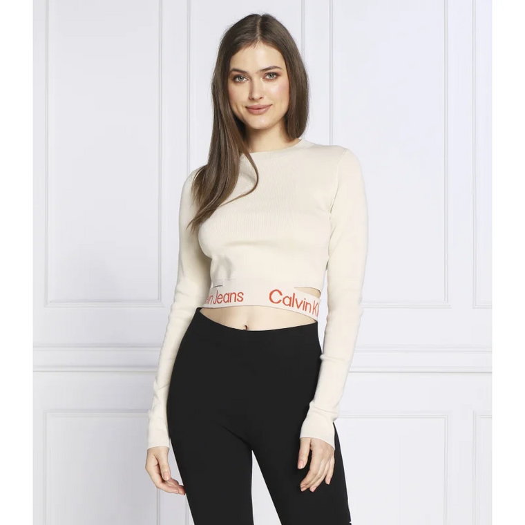 CALVIN KLEIN JEANS Sweter | Cropped Fit