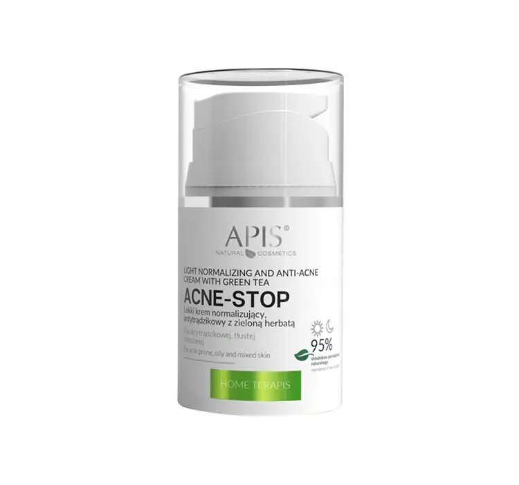 APIS ACNE STOP LEKKI KREM NORMALIZUJĄCY ANTYTRĄDZIKOWY 50ML