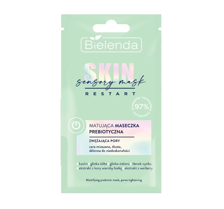 BIELENDA SKIN RESTART SENSORY MASK MATUJĄCA MASECZKA PREBIOTYCZNA 8G