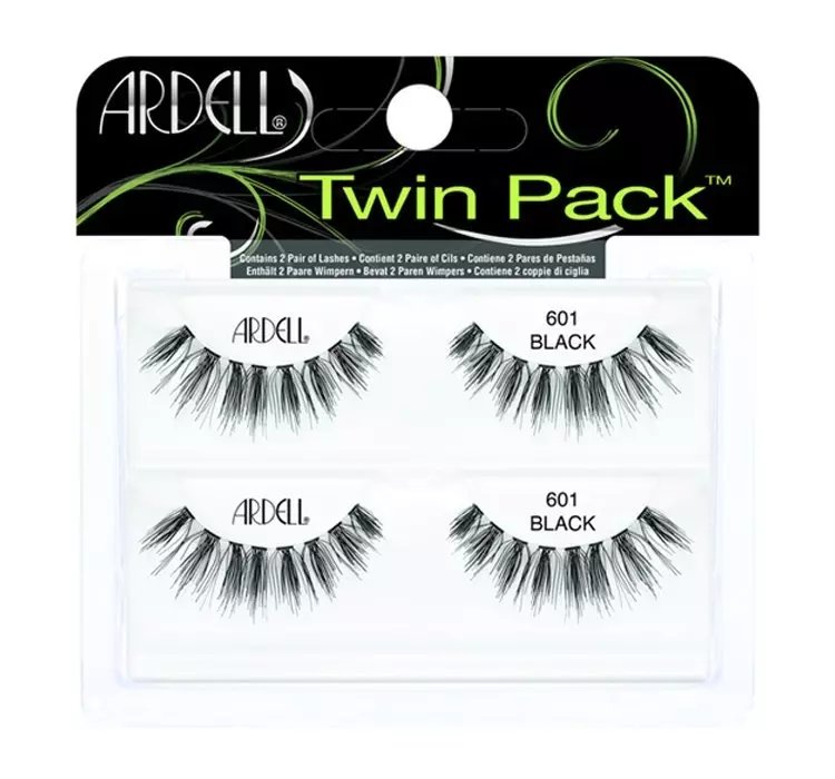 ARDELL TWIN PACK SZTUCZNE RZĘSY NA PASKU 601 BLACK 2 PARY