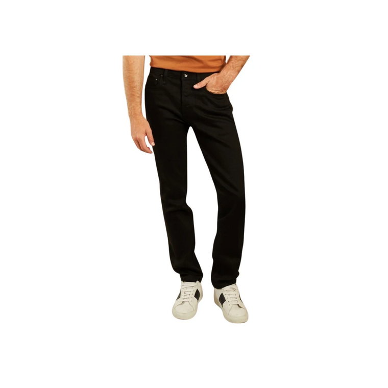 Czarne jeansy z elastycznym wykończeniem selvedge The Unbranded Brand