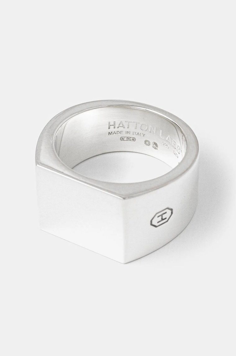 HATTON LABS pierścionek srebrny Signet Ring HL.W24.268.SL