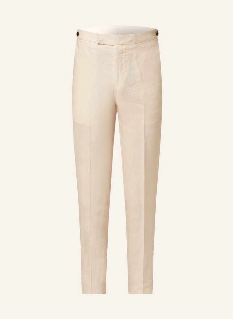 Reiss Spodnie Z Lnu Kin Slim Fit beige