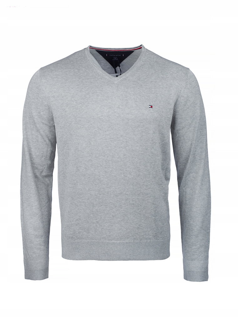 Sweter Męski Tommy Hilfiger V-neck szary L